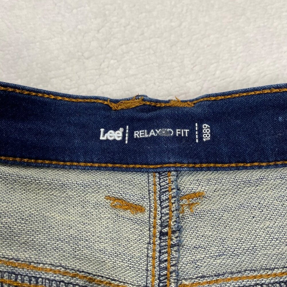 Lee Womens Relaxed Fit Denim Skirt Medium Wash Size 14 - Picture 3 of 6